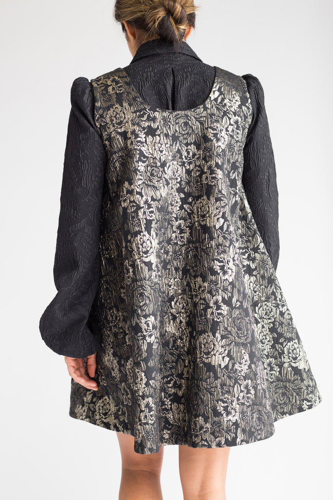 green emerald velvet dress BIANCA BALTI WOMEN'S READY-TO-WEAR